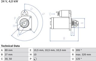 Bosch Μίζα - 0 986 021 190
