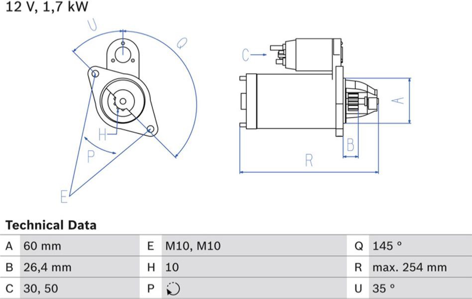 Bosch Μίζα - 0 986 021 320