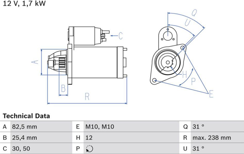 Bosch Μίζα - 0 986 021 360