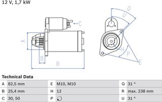Bosch Μίζα - 0 986 021 360
