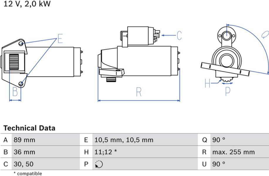 Bosch Μίζα - 0 986 021 810