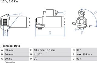 Bosch Μίζα - 0 986 021 810