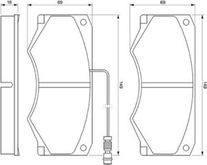 Bosch Σετ τακάκια, Δισκόφρενα - 0 986 424 176
