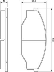 Bosch Σετ τακάκια, Δισκόφρενα - 0 986 424 382