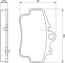 Bosch Σετ τακάκια, Δισκόφρενα - 0 986 424 570