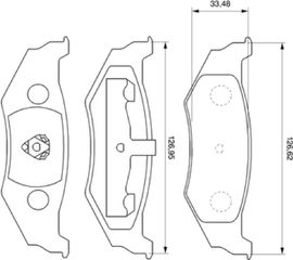 Bosch Σετ τακάκια, Δισκόφρενα - 0 986 424 585