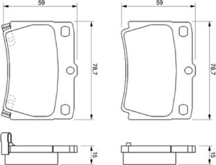Bosch Σετ τακάκια, Δισκόφρενα - 0 986 424 711