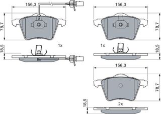 Bosch Σετ τακάκια, Δισκόφρενα - 0 986 424 780