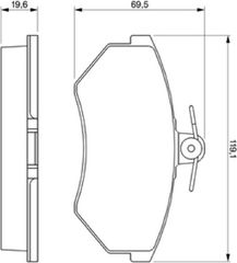 Bosch Σετ τακάκια, Δισκόφρενα - 0 986 460 944