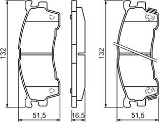 Bosch Σετ τακάκια, Δισκόφρενα - 0 986 460 975