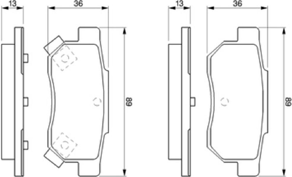 Bosch Σετ τακάκια, Δισκόφρενα - 0 986 461 131
