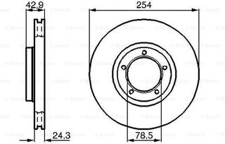 Bosch Δισκόπλακα - 0 986 478 160