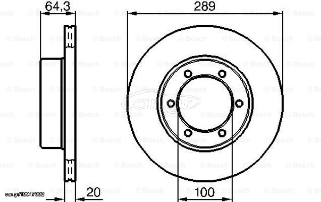 Bosch Δισκόπλακα - 0 986 478 453