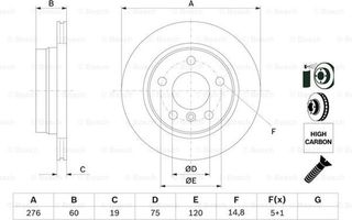 Bosch Δισκόπλακα - 0 986 478 642