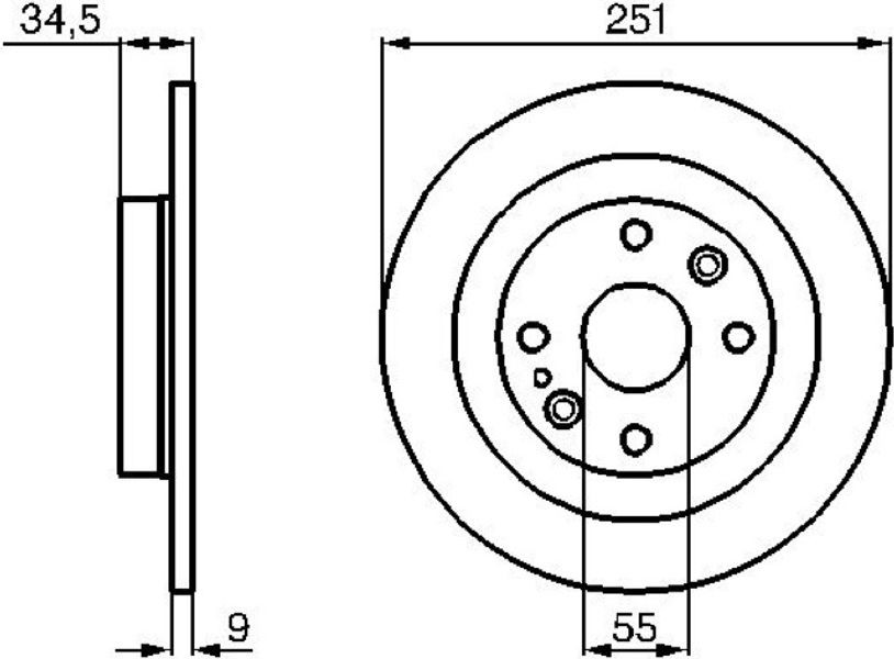 Bosch Δισκόπλακα - 0 986 478 701
