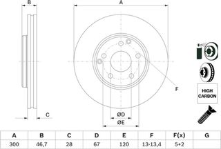 Bosch Δισκόπλακα - 0 986 478 876