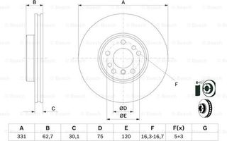 Bosch Δισκόπλακα - 0 986 478 974