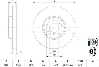 Bosch Δισκόπλακα - 0 986 478 974