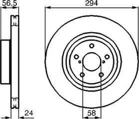 Bosch Δισκόπλακα - 0 986 478 977