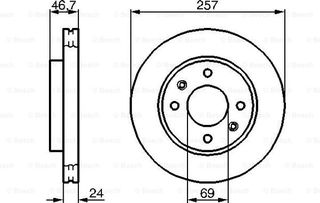 Bosch Δισκόπλακα - 0 986 479 207