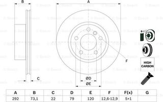 Bosch Δισκόπλακα - 0 986 479 214