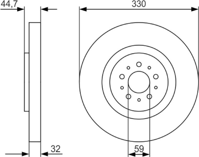 Bosch Δισκόπλακα - 0 986 479 593