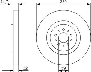Bosch Δισκόπλακα - 0 986 479 593