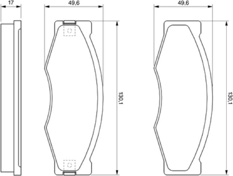 Bosch Σετ τακάκια, Δισκόφρενα - 0 986 490 990
