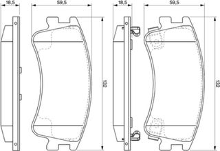Bosch Σετ τακάκια, Δισκόφρενα - 0 986 494 079