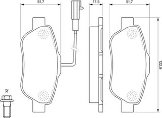 Bosch Σετ τακάκια, Δισκόφρενα - 0 986 494 114