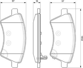 Bosch Σετ τακάκια, Δισκόφρενα - 0 986 494 129