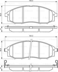 Bosch Σετ τακάκια, Δισκόφρενα - 0 986 494 152