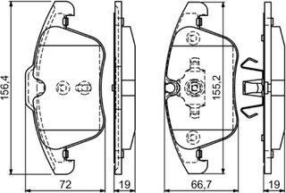 Bosch Σετ τακάκια, Δισκόφρενα - 0 986 494 169