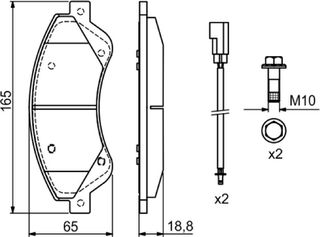 Bosch Σετ τακάκια, Δισκόφρενα - 0 986 494 236