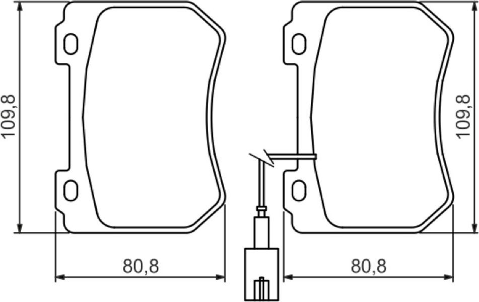 Bosch Σετ τακάκια, Δισκόφρενα - 0 986 494 402