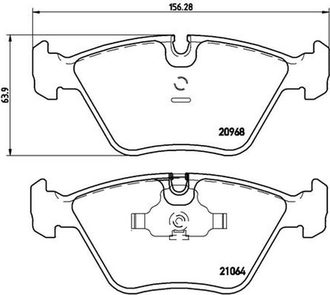 Brembo Σετ τακάκια, Δισκόφρενα - P 06 012