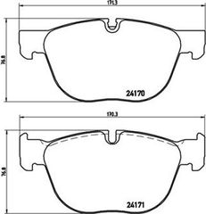 Brembo Σετ τακάκια, Δισκόφρενα - P 06 049