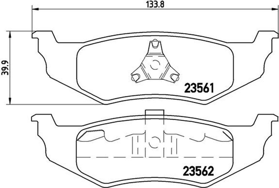 Brembo Σετ τακάκια, Δισκόφρενα - P 11 010