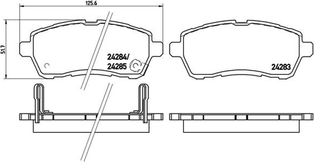 Brembo Σετ τακάκια, Δισκόφρενα - P 16 013