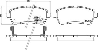 Brembo Σετ τακάκια, Δισκόφρενα - P 16 013