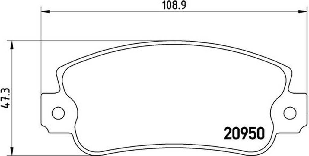 Brembo Σετ τακάκια, Δισκόφρενα - P 23 021