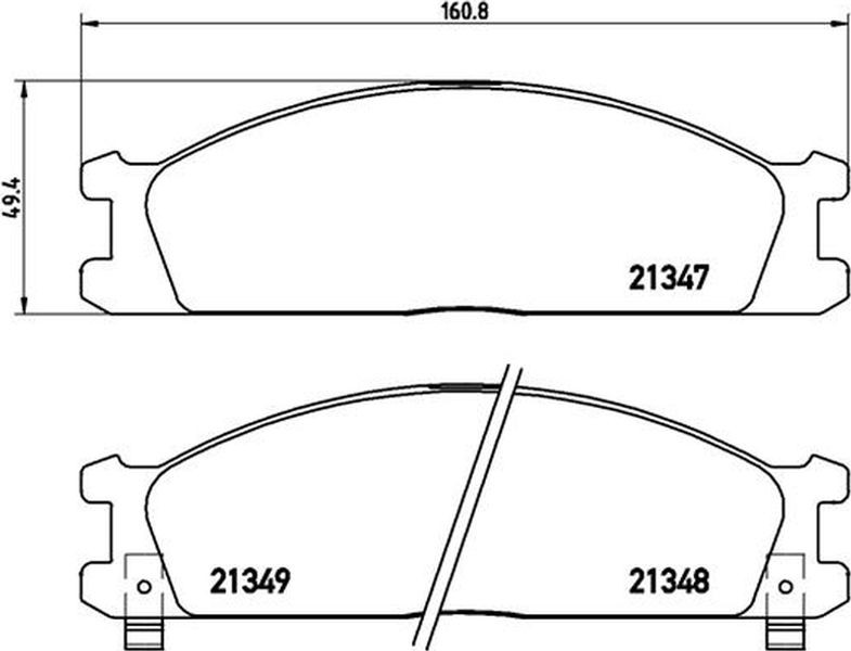 Brembo Σετ τακάκια, Δισκόφρενα - P 24 026