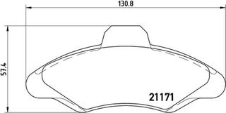 Brembo Σετ τακάκια, Δισκόφρενα - P 24 029