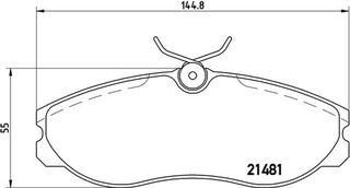 Brembo Σετ τακάκια, Δισκόφρενα - P 24 039