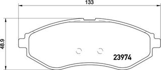 Brembo Σετ τακάκια, Δισκόφρενα - P 24 048