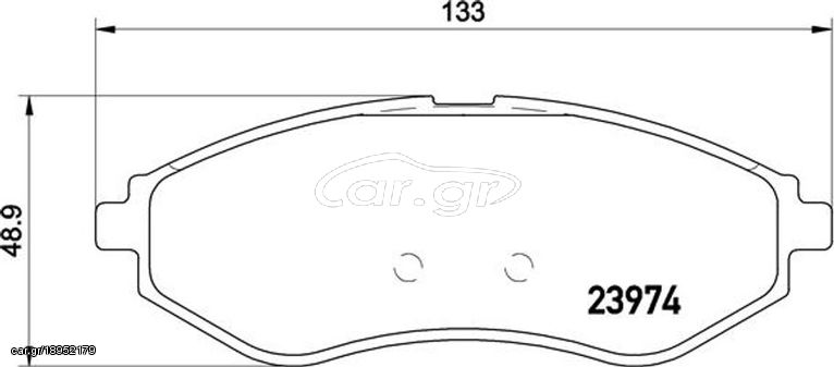 Brembo Σετ τακάκια, Δισκόφρενα - P 24 048