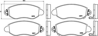 Brembo Σετ τακάκια, Δισκόφρενα - P 24 052