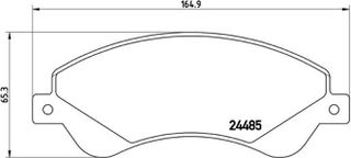 Brembo Σετ τακάκια, Δισκόφρενα - P 24 065