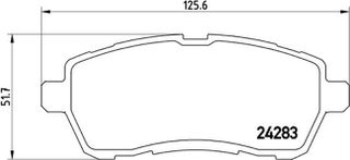Brembo Σετ τακάκια, Δισκόφρενα - P 24 072