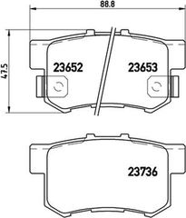 Brembo Σετ τακάκια, Δισκόφρενα - P 28 039